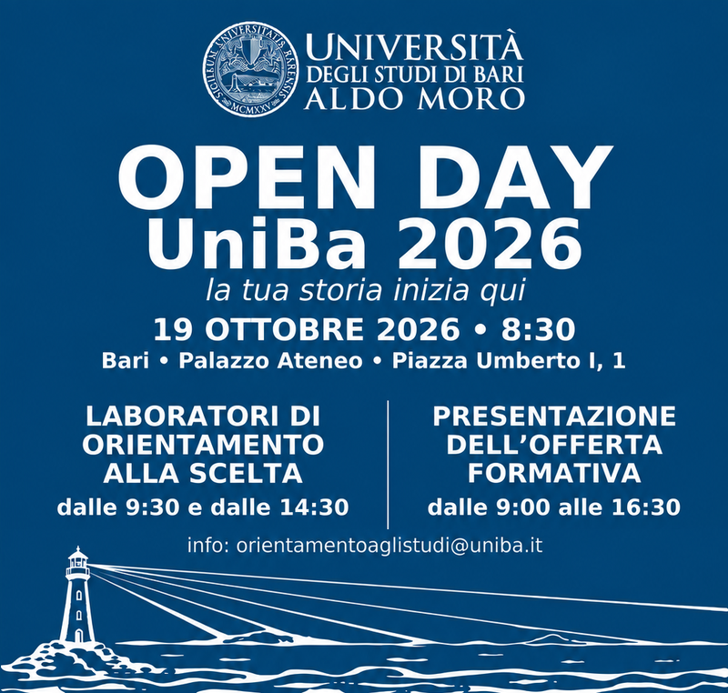 OpenDay UniBa 2026 - La tua storia inizia qui